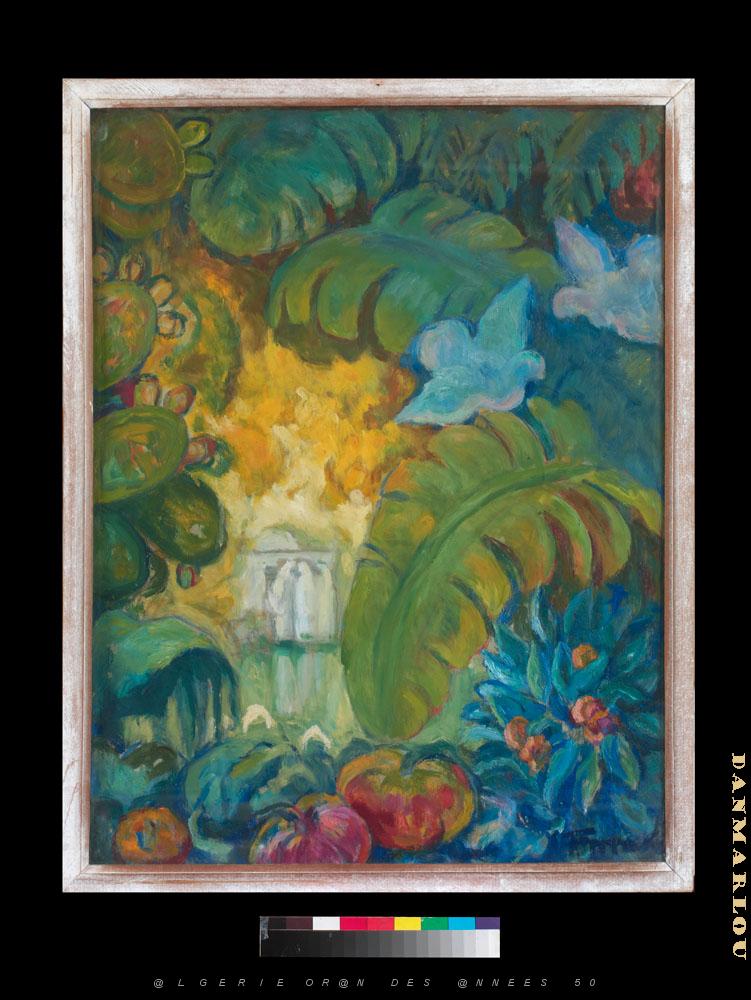 AUGUSTIN FERRANDO 1880-1957 Ferrando-016 Femmes dans un jardin feerique.jpg -  
